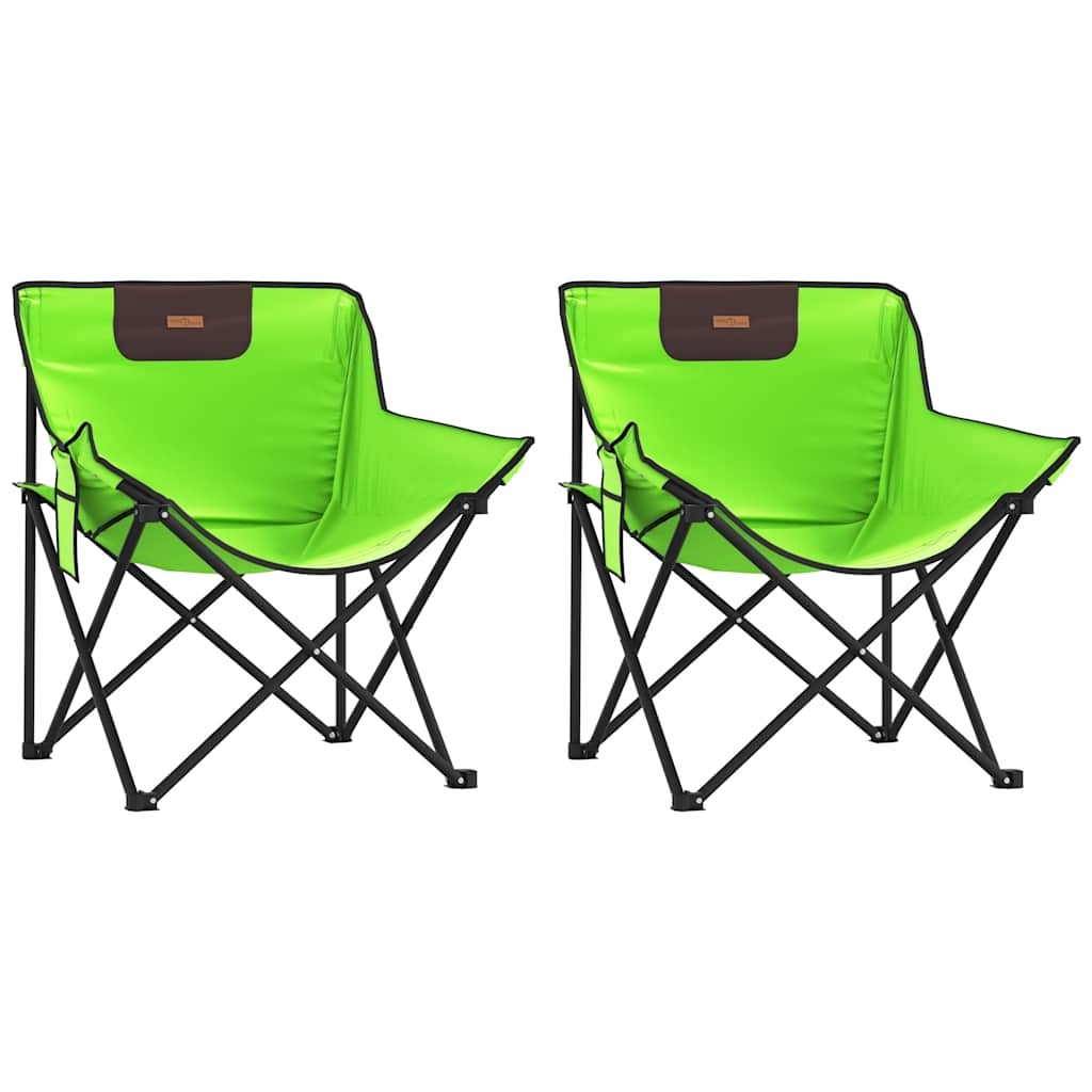 vidaXL Campingstoelen 2x Groen - Inklapbaar - 35% Korting!