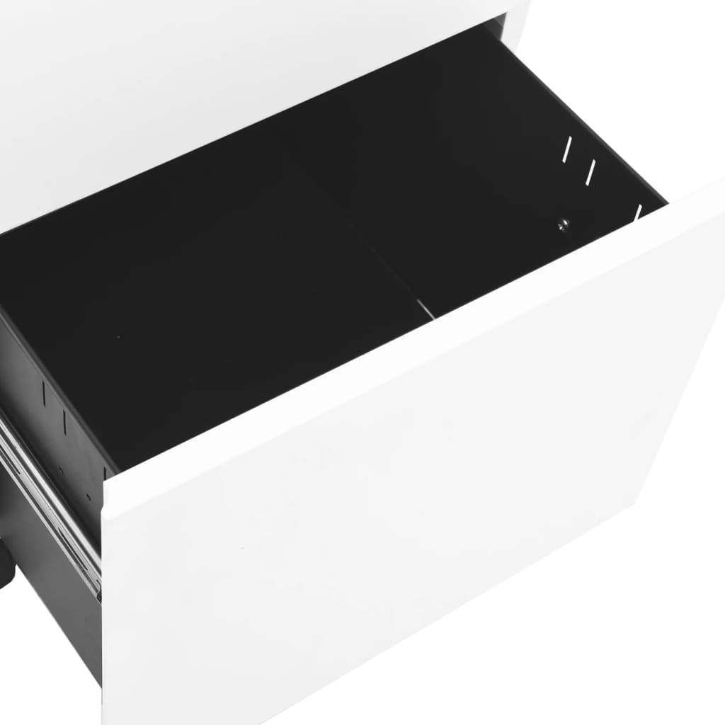 vidaXL Verrijdbaar Ladeblok Wit - 35% Korting!