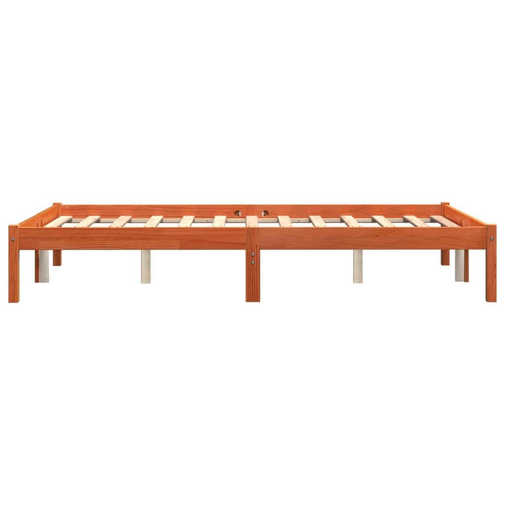 Grenen Bed 140x190cm Wasbruin m. Lattenbodem - 53% Korting!