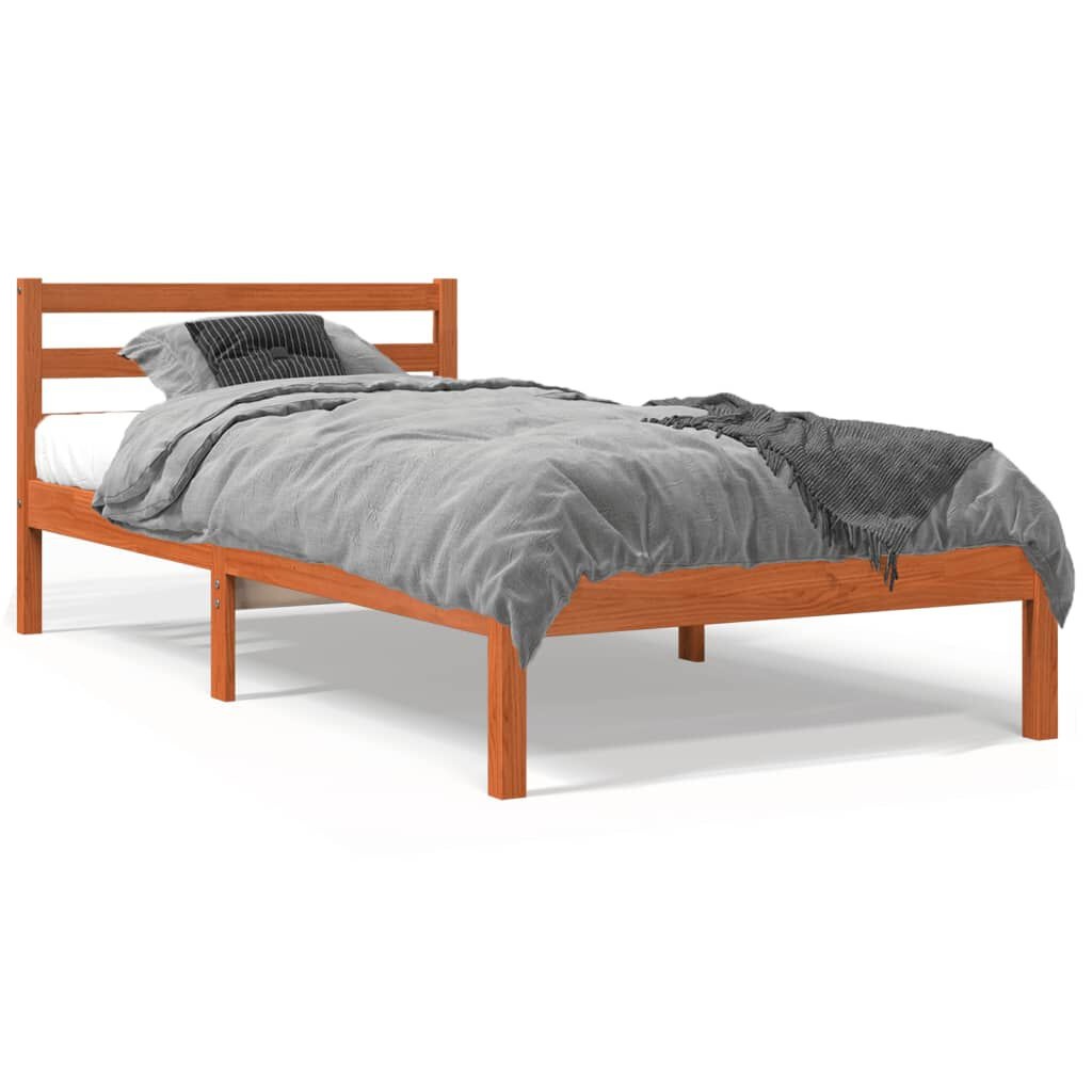 Grenen Bedframe 90x190 Wasbruin - 57% Korting!