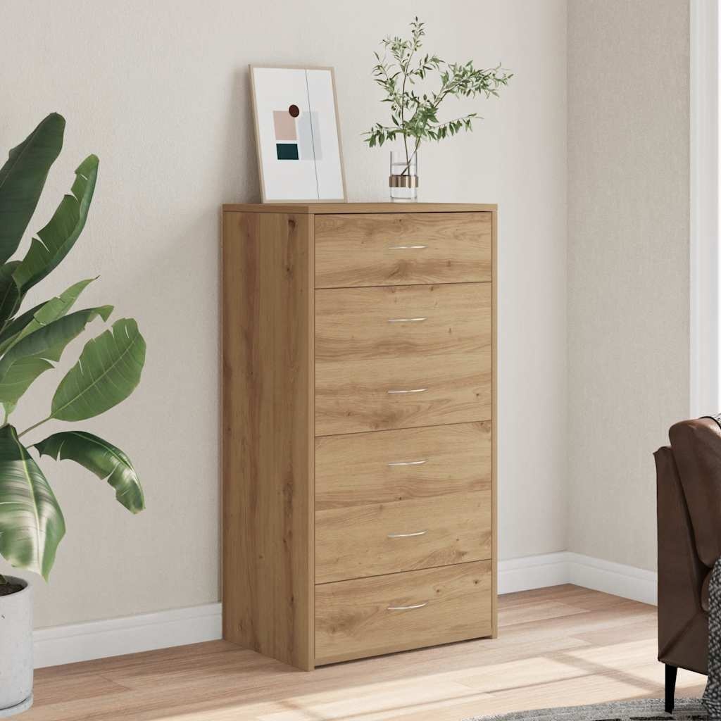 Dressoir Artisan Eiken 50x34x96cm - 47% Korting!