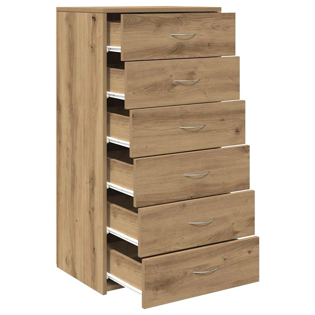 Dressoir Artisan Eiken 50x34x96cm - 47% Korting!