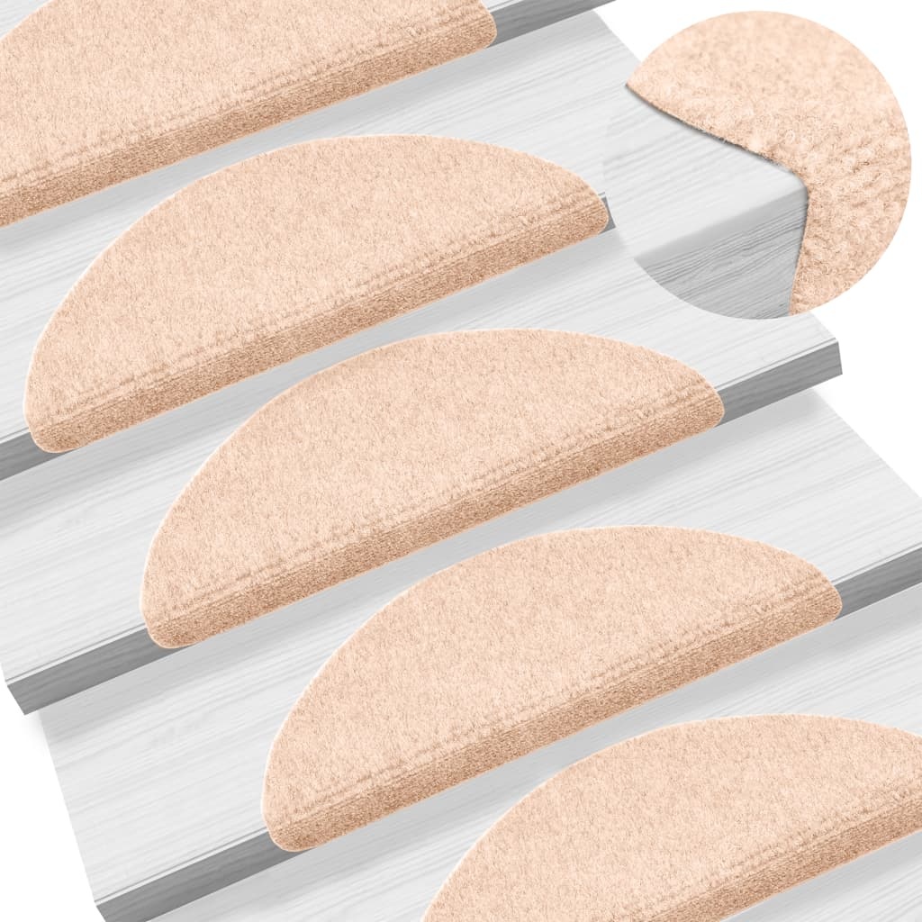 Trapmatten Crème (15 stuks) - Zelfklevend - 35% Korting!