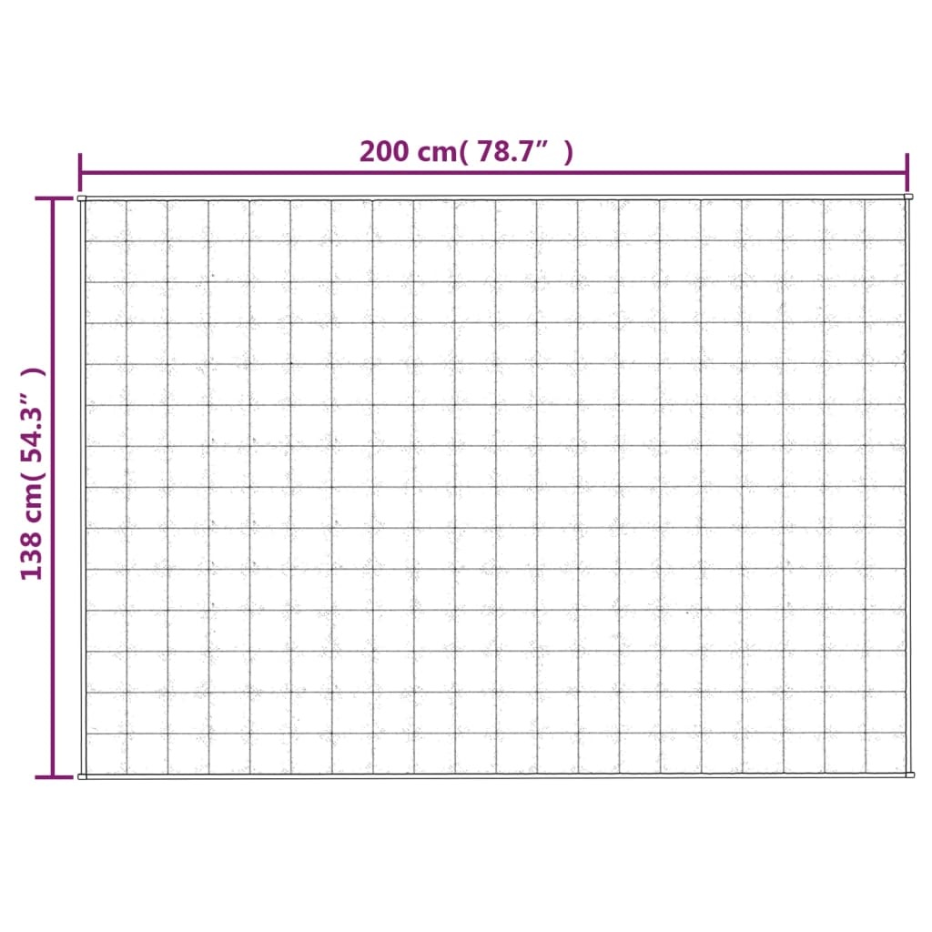 VidaXL Verzwaringsdeken 138x200 cm - 6kg Lichtcrème - 53% Korting!
