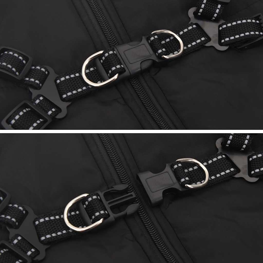 VidaXL Hondenjas met Harnas Zwart L48 - 35% Korting!