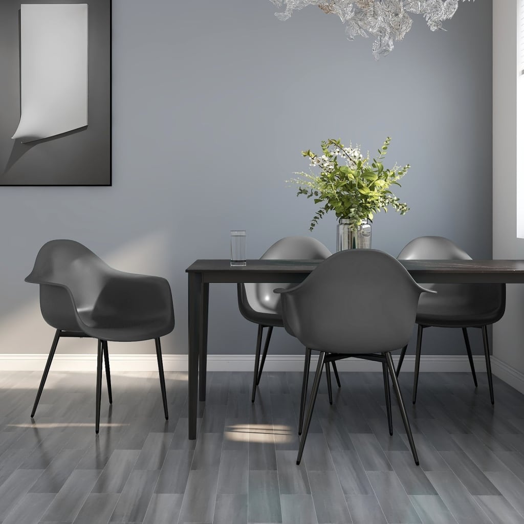 Eetkamerstoelen (4x) Grijs - 35% Korting! Nieuwstaat