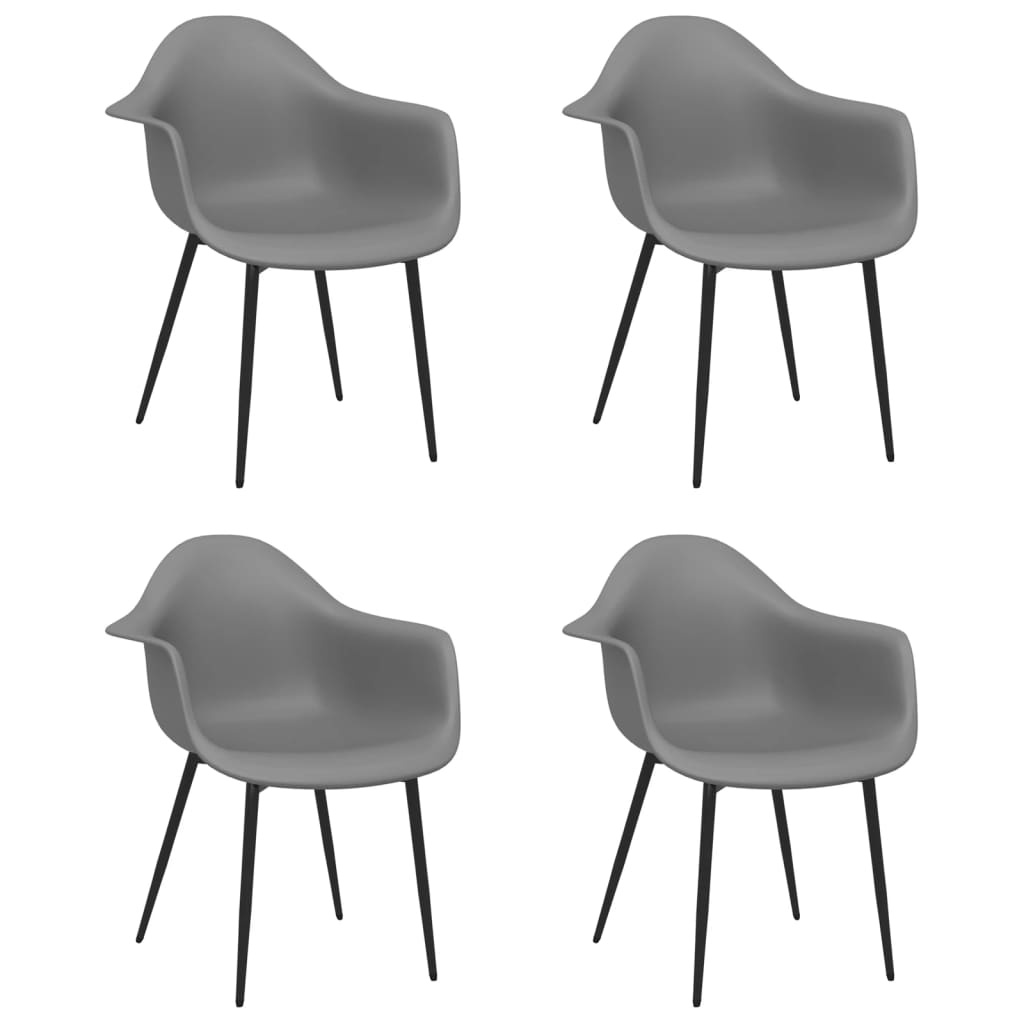 Eetkamerstoelen (4x) Grijs - 35% Korting! Nieuwstaat