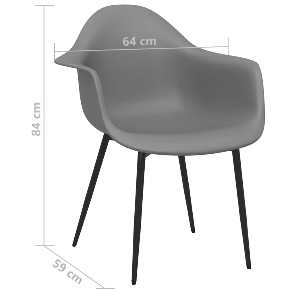 Eetkamerstoelen (4x) Grijs - 35% Korting! Nieuwstaat