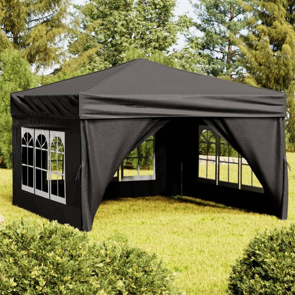 Partytent Inklapbaar 3x3m Zwart - 45% Korting!