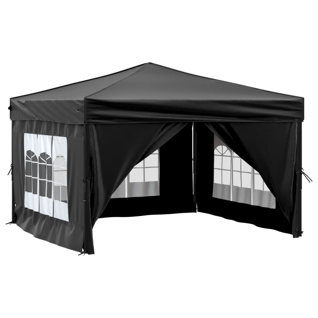 Partytent Inklapbaar 3x3m Zwart - 45% Korting!