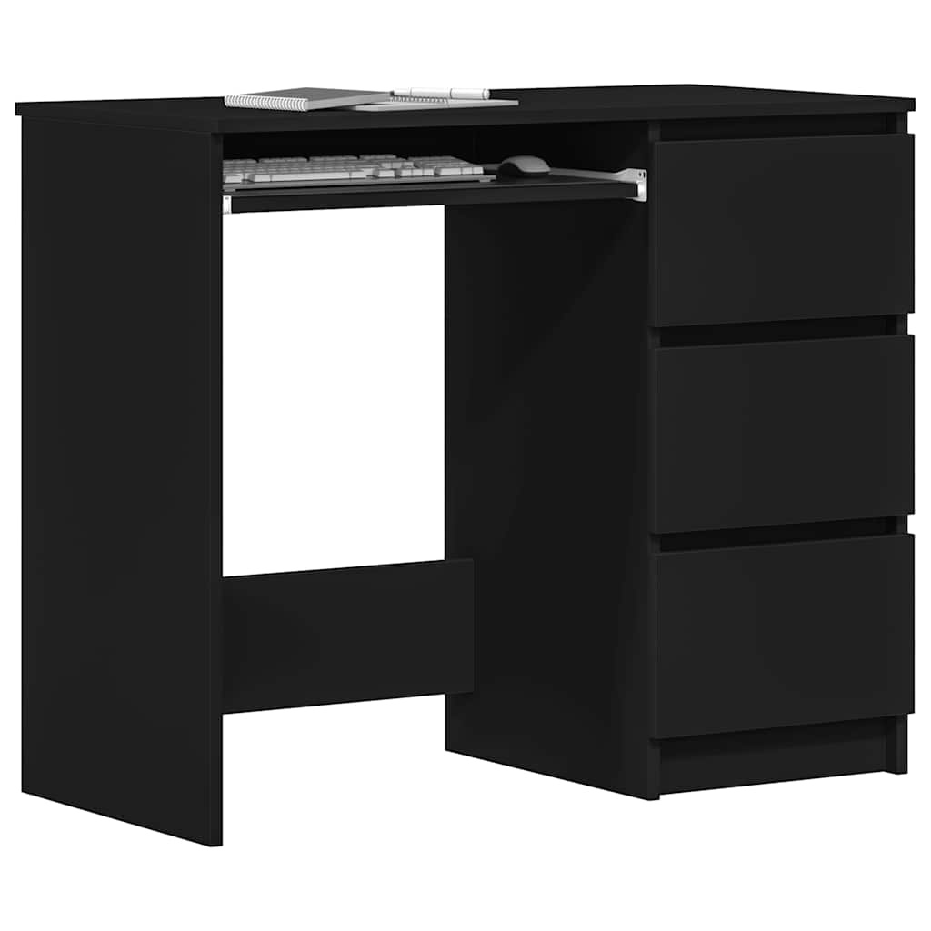 vidaXL Bureau Zwart 90cm - 35% Korting! Zo Goed Als Nieuw
