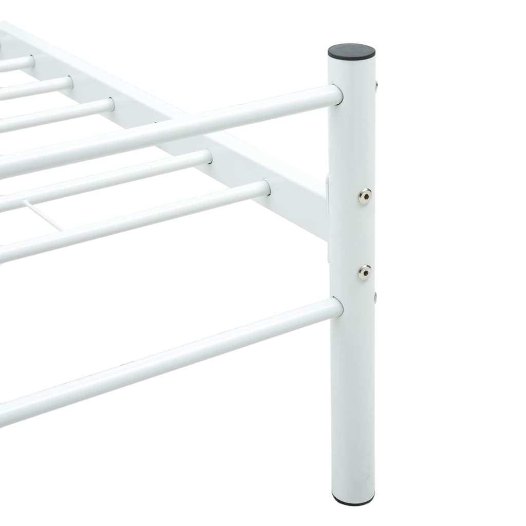 vidaXL Bedframe 200x200 Wit Metaal - 35% Korting!