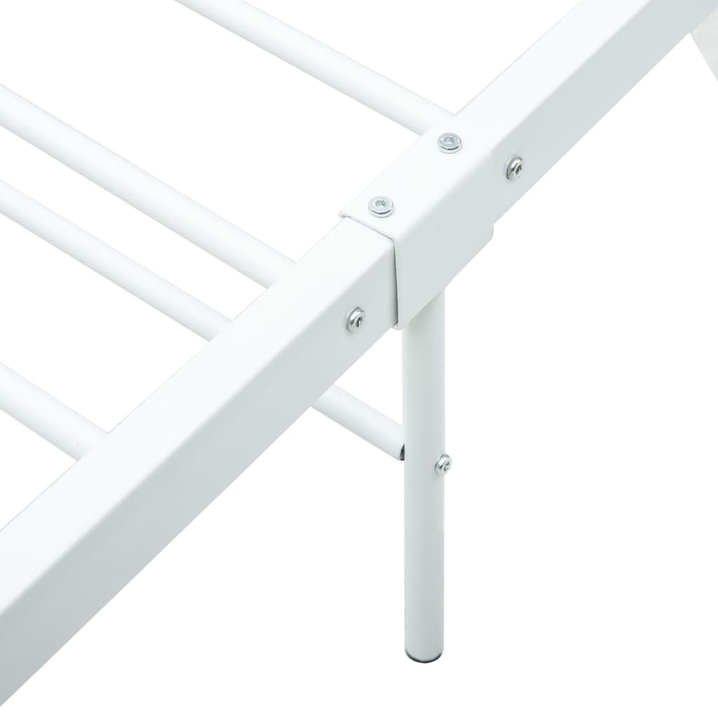 vidaXL Bedframe 200x200 Wit Metaal - 35% Korting!
