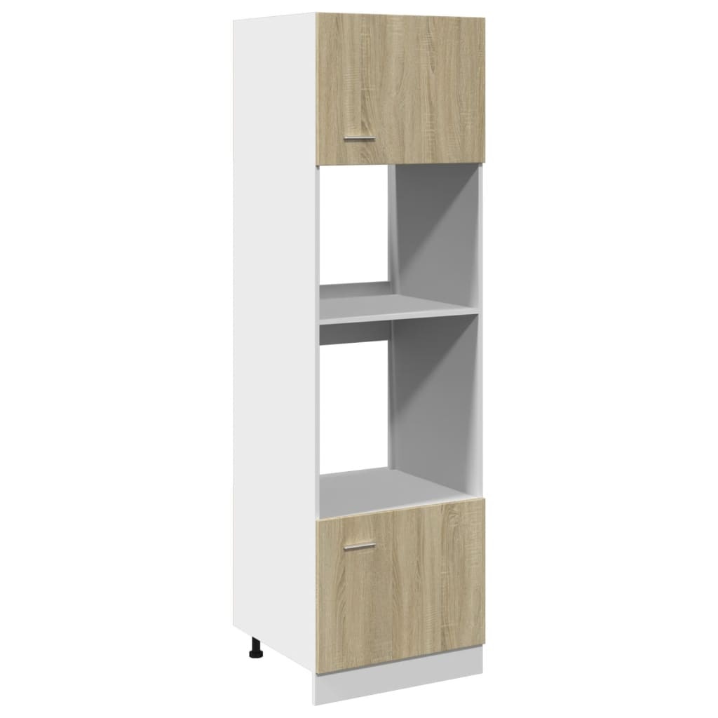 vidaXL Magnetronkast Sonoma Eiken 60x57x207cm - 35% Korting!