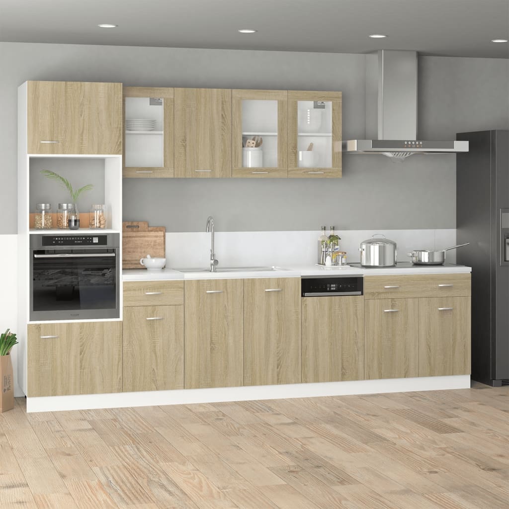 vidaXL Magnetronkast Sonoma Eiken 60x57x207cm - 35% Korting!