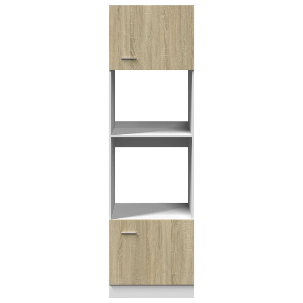 vidaXL Magnetronkast Sonoma Eiken 60x57x207cm - 35% Korting!