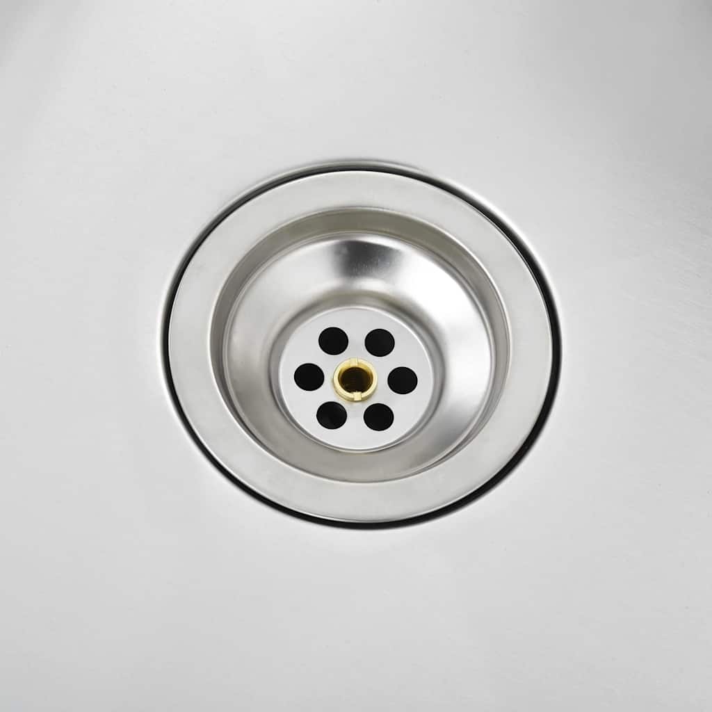 VidaXL Handgemaakte RVS Gootsteen - 35% Korting!