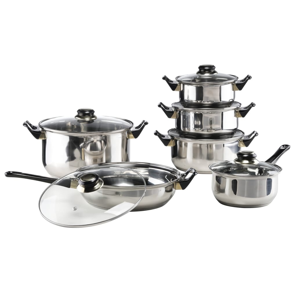 HI 12-delige Kookset RVS - 35% Korting!