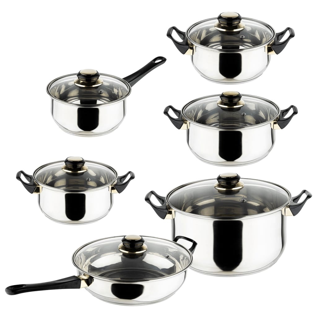 HI 12-delige Kookset RVS - 35% Korting!