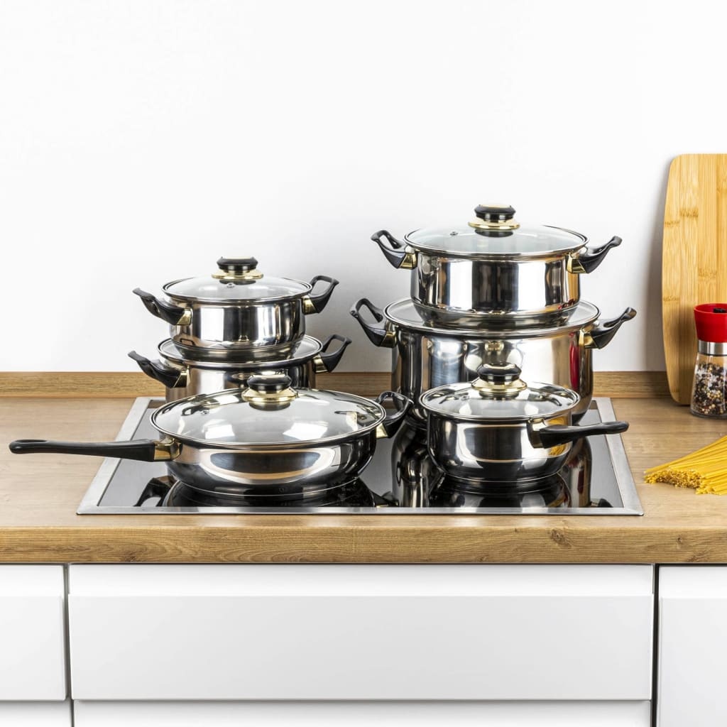HI 12-delige Kookset RVS - 35% Korting!