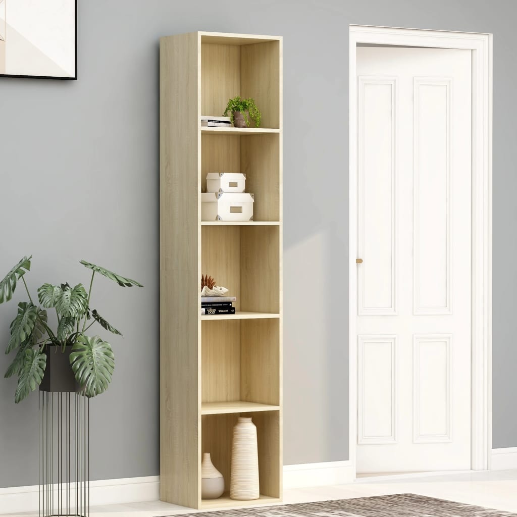 vidaXL Boekenkast Sonoma Eiken - 40x30x189cm - 35% Korting!