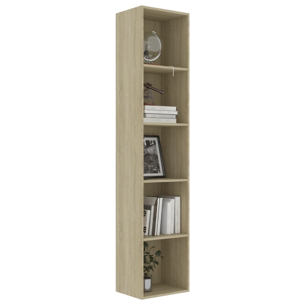 vidaXL Boekenkast Sonoma Eiken - 40x30x189cm - 35% Korting!