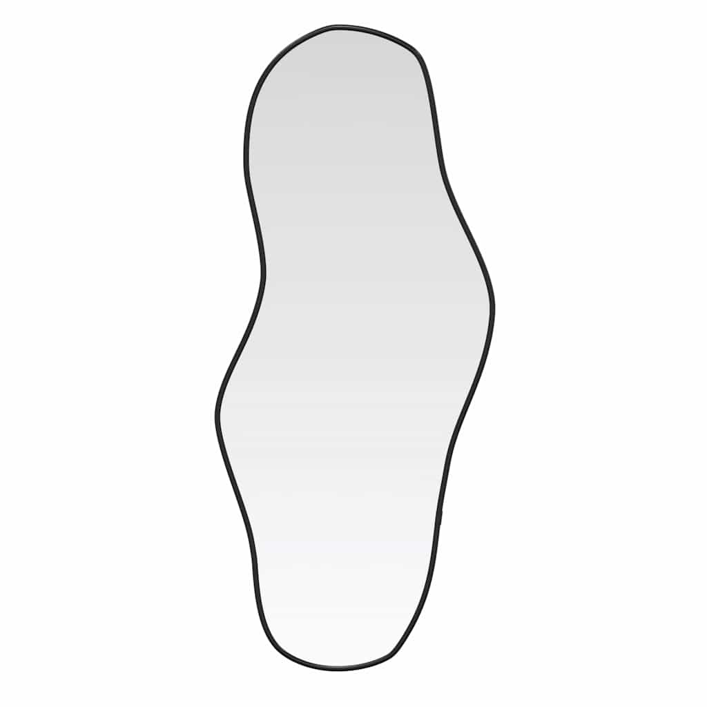 vidaXL Wandspiegel 90x40 cm Zwart - 35% Korting!