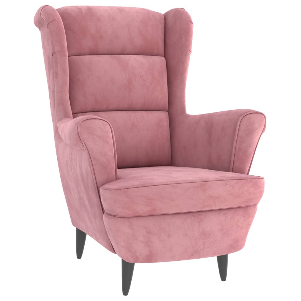 VidaXL Fauteuil Fluweel Roze - 35% Korting! Zo Goed Als Nieuw