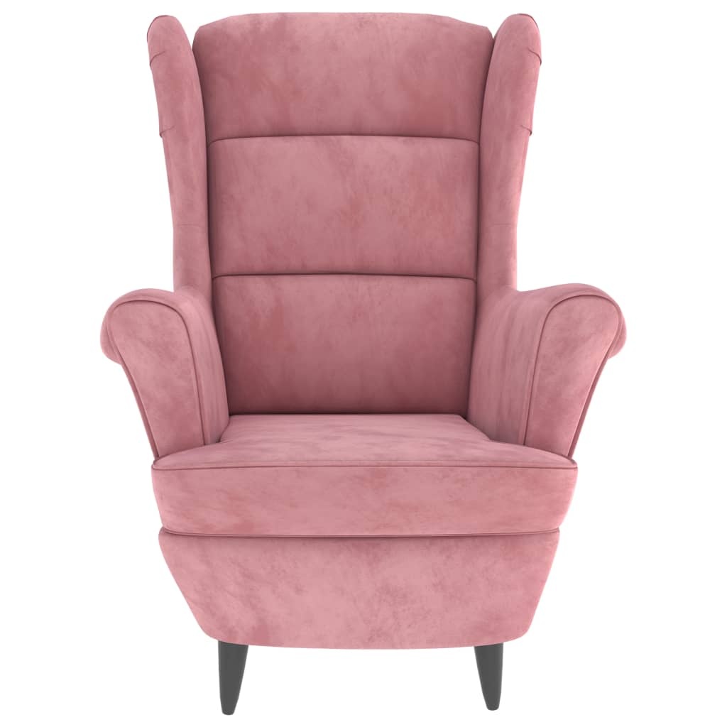 VidaXL Fauteuil Fluweel Roze - 35% Korting! Zo Goed Als Nieuw
