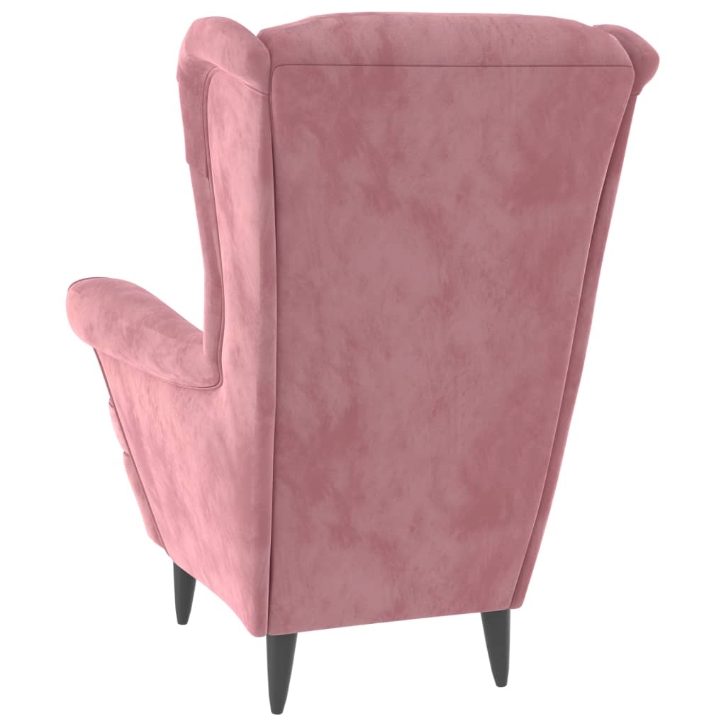 VidaXL Fauteuil Fluweel Roze - 35% Korting! Zo Goed Als Nieuw
