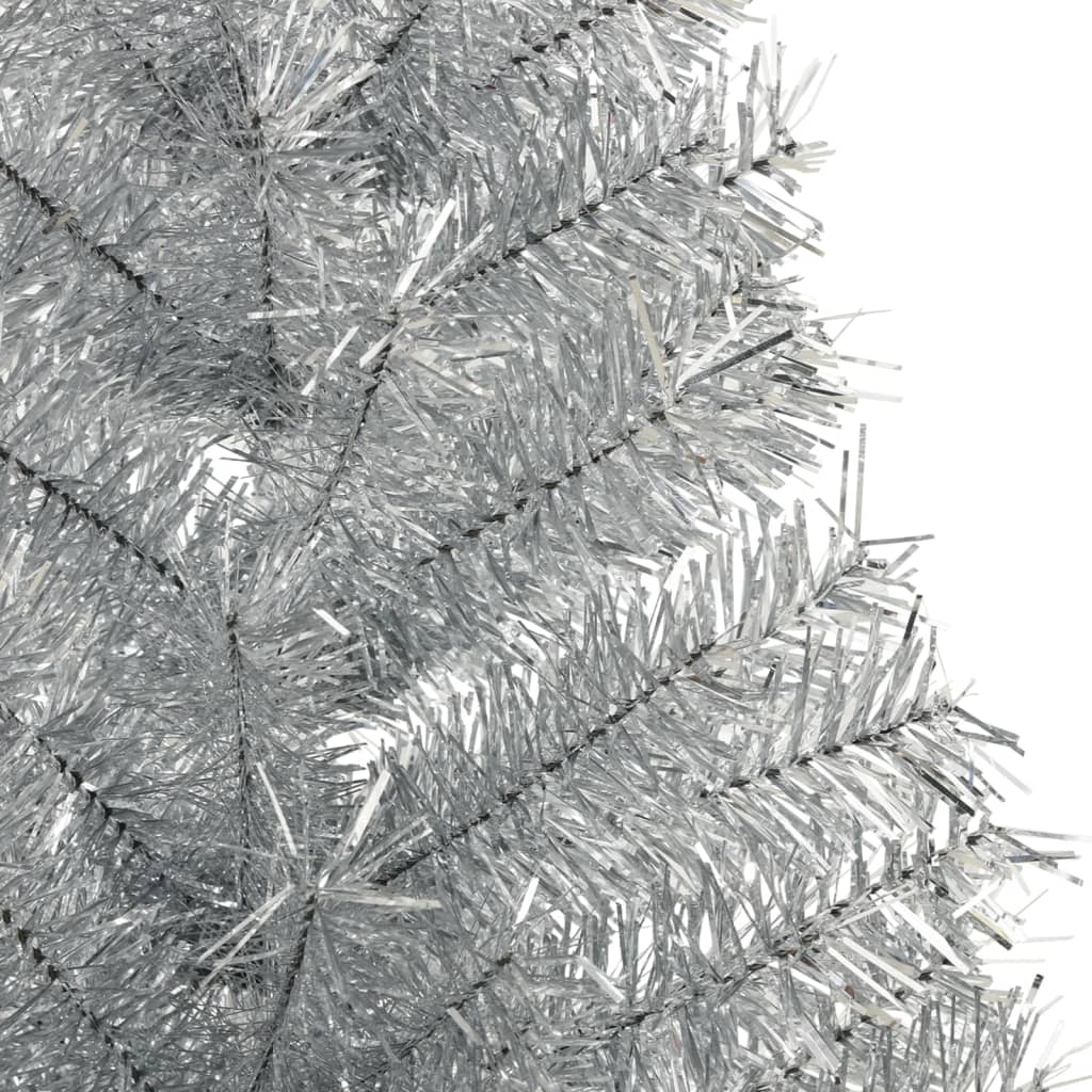 Halve Kunstkerstboom 180cm Zilver - 47% Korting!