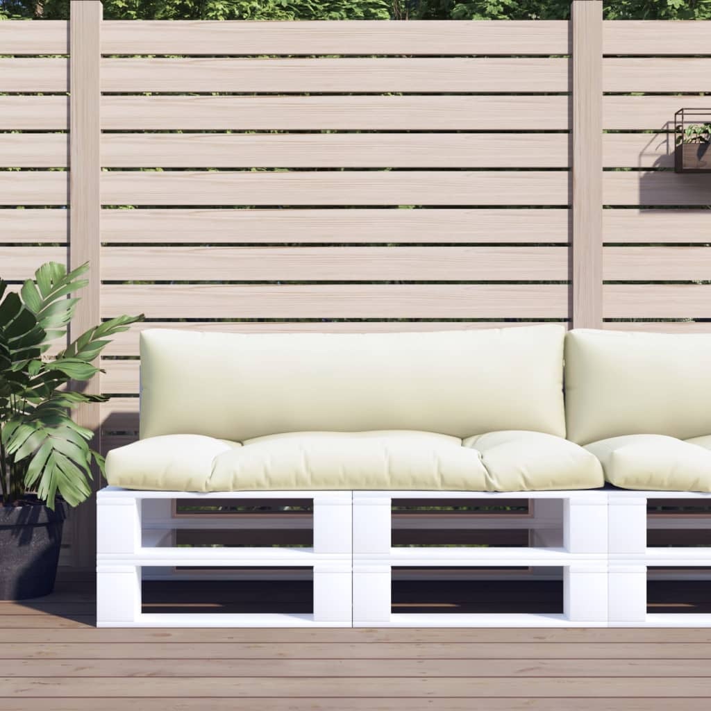 VidaXL Palletkussens Crème - Set van 2 - 35% Korting!