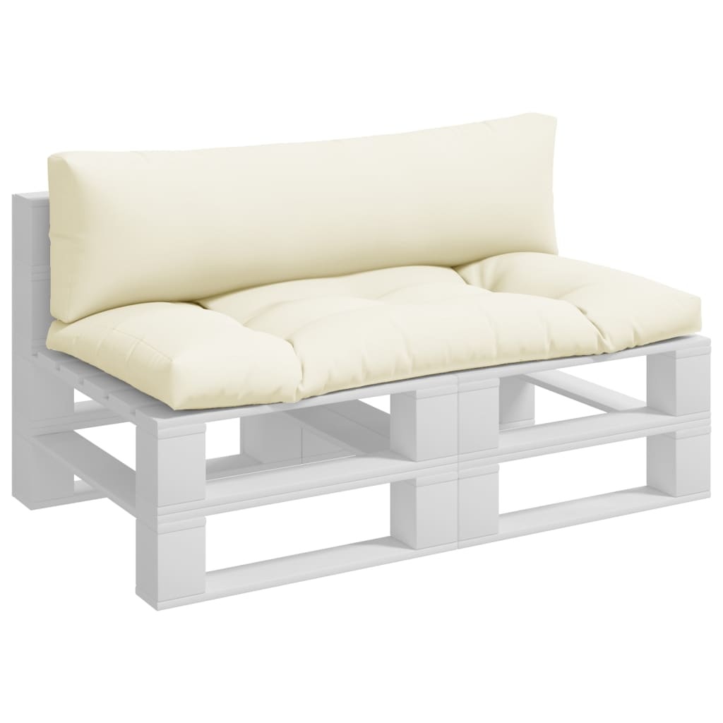 VidaXL Palletkussens Crème - Set van 2 - 35% Korting!