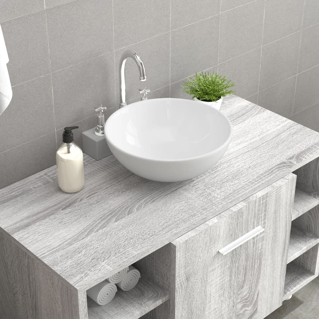 VidaXL Keramische Wasbak 28x28x10 cm Wit - 35% Korting!