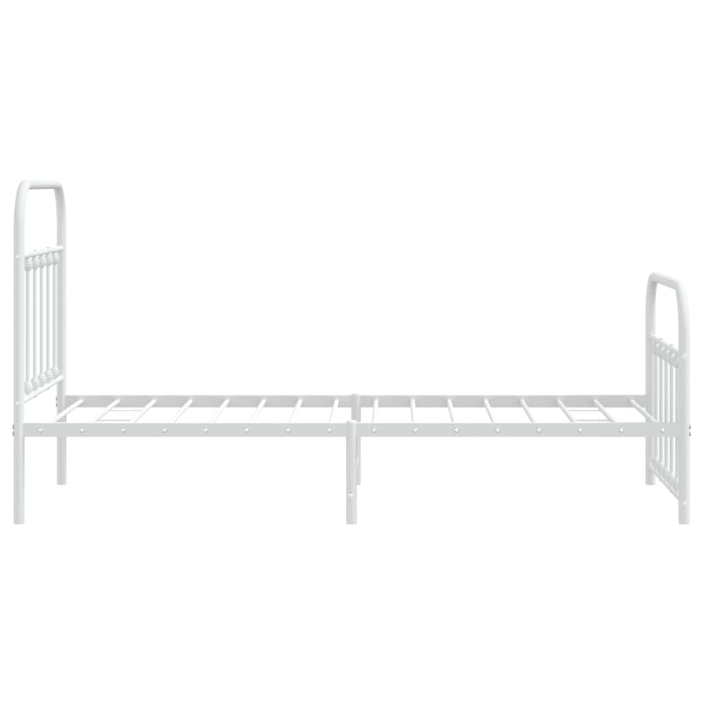 vidaXL Bedframe 90x190 cm Wit Metaal -35%