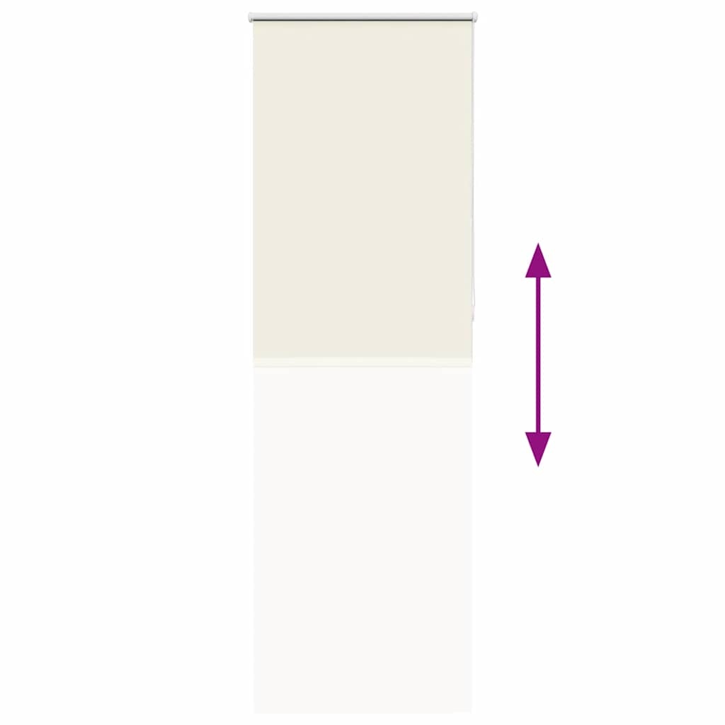 vidaXL Verduisterend Rolgordijn 65x230cm Gebroken Wit - 35% Korting!