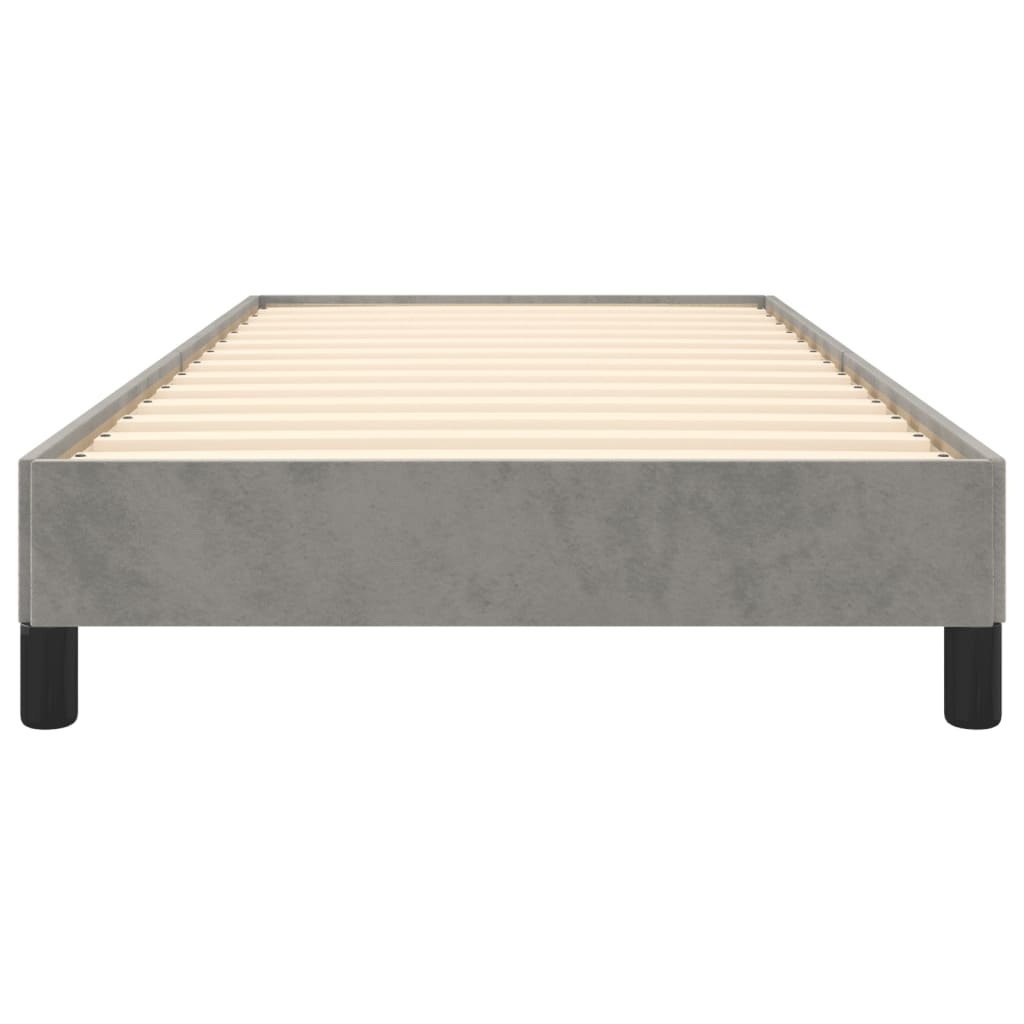 vidaXL Bedframe 90x190 Lichtgrijs Fluwelen -35%! Retourdeal