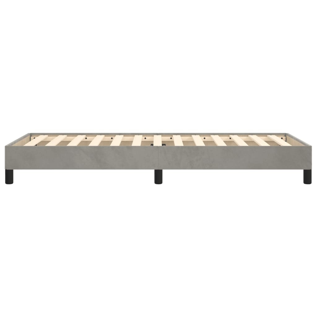 vidaXL Bedframe 90x190 Lichtgrijs Fluwelen -35%! Retourdeal