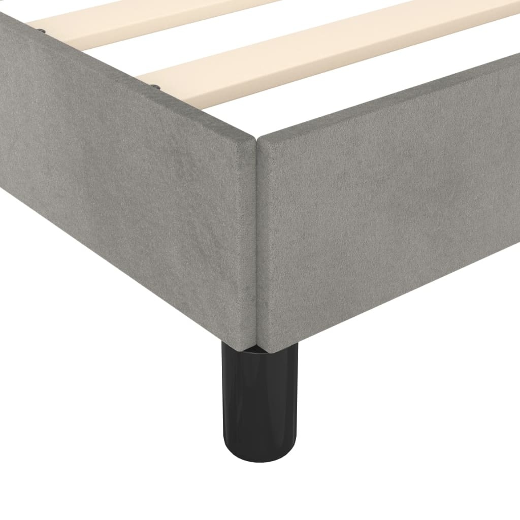 vidaXL Bedframe 90x190 Lichtgrijs Fluwelen -35%! Retourdeal