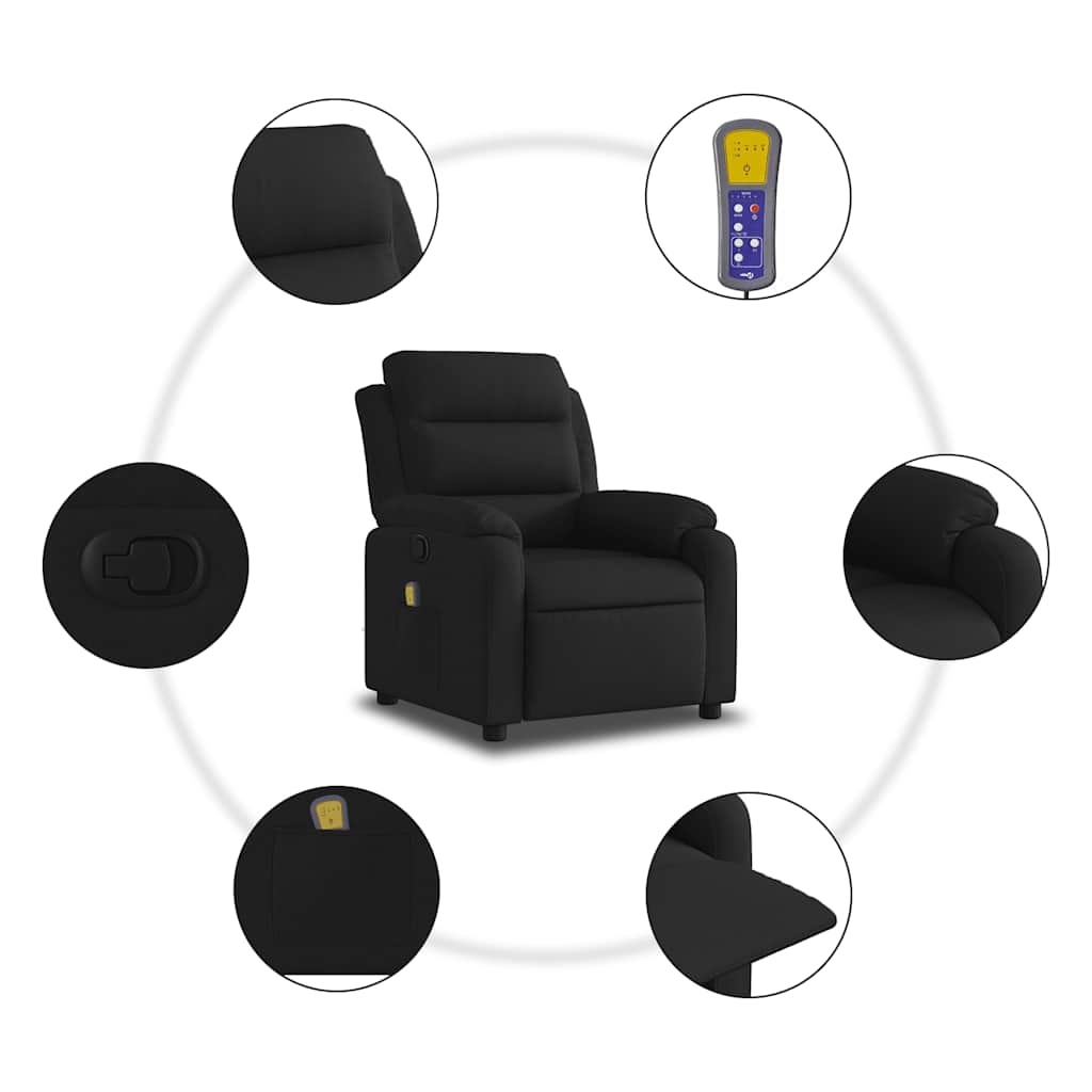 VidaXL Massagestoel Zwart Verstelbaar - 35% Korting!