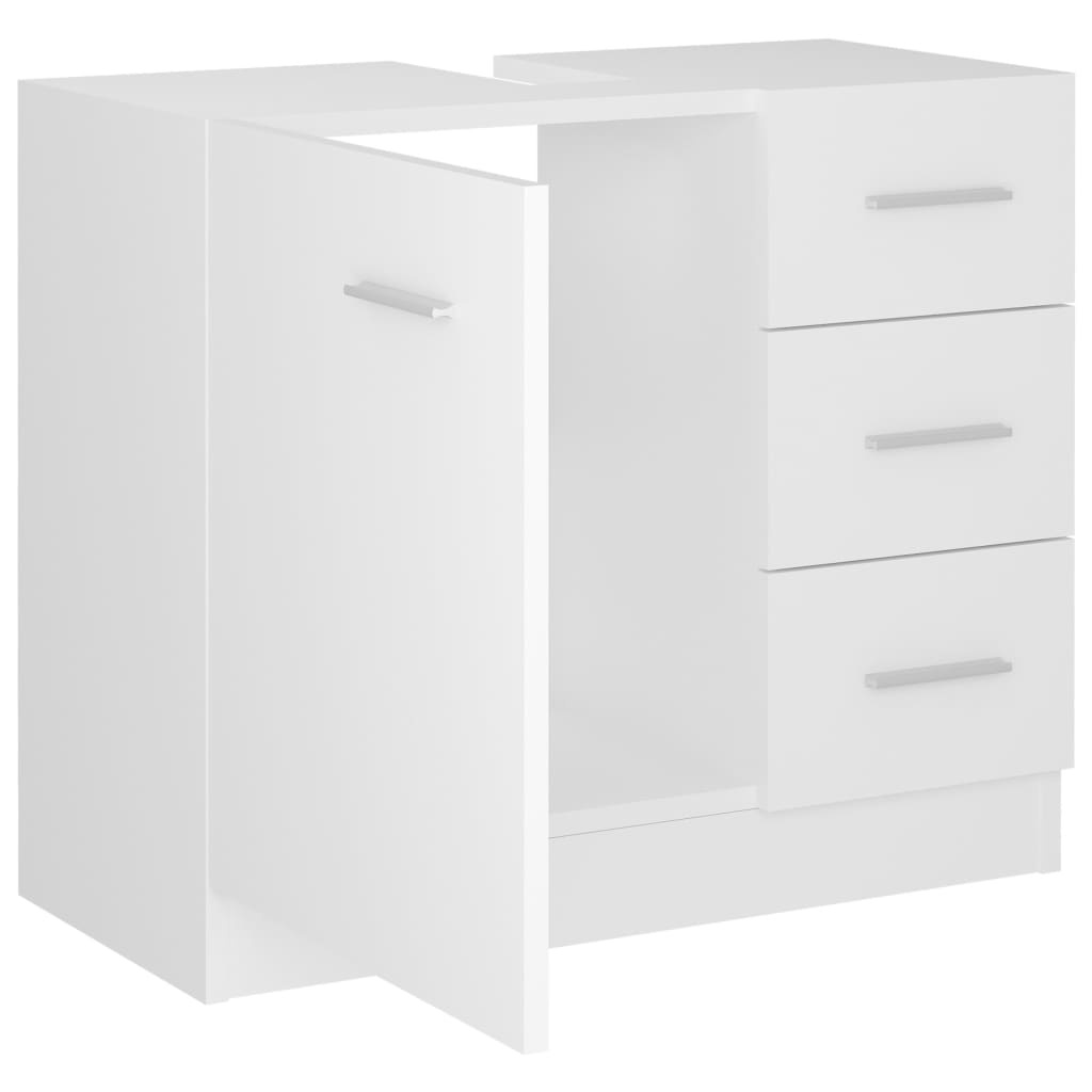 vidaXL Wastafelkast Wit 63cm - 35% Korting!