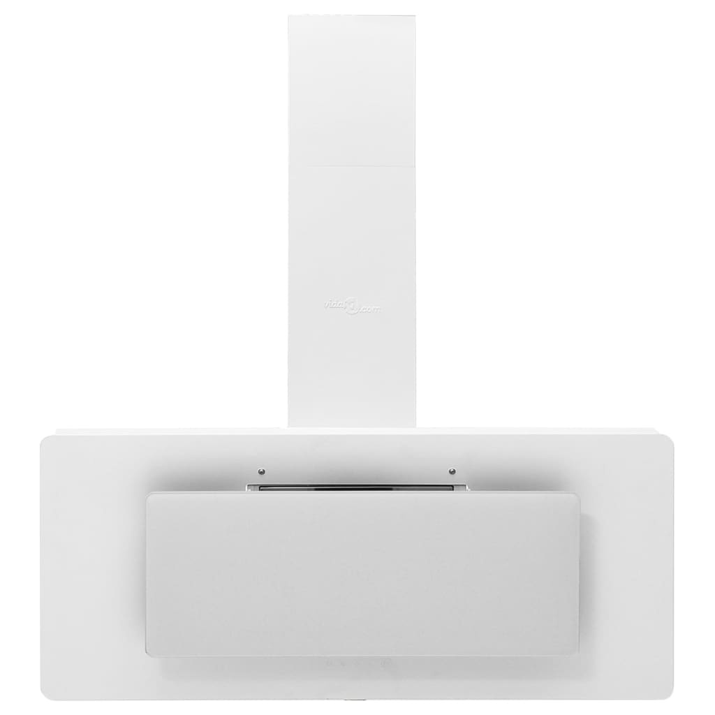 vidaXL Afzuigkap 90cm RVS/Glas Wit -35%! Topdeal!