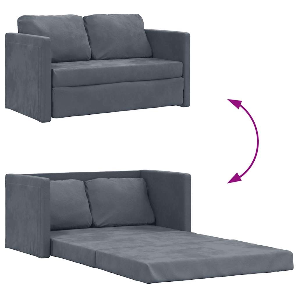 vidaXL 2-in-1 Slaapbank Donkergrijs -35% Korting!