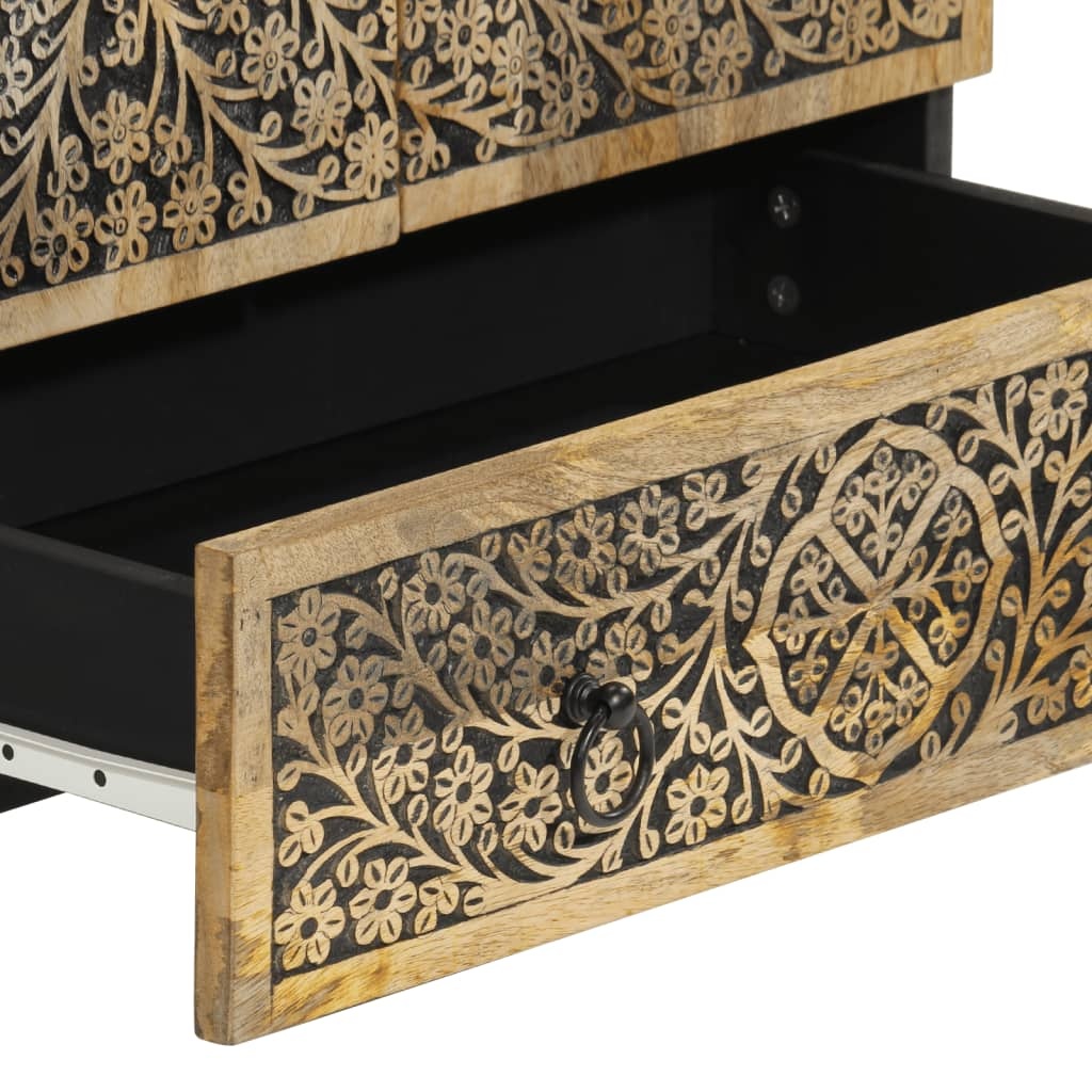 vidaXL Hoge Kast Mangohout 60x33x100cm - 35% Korting!