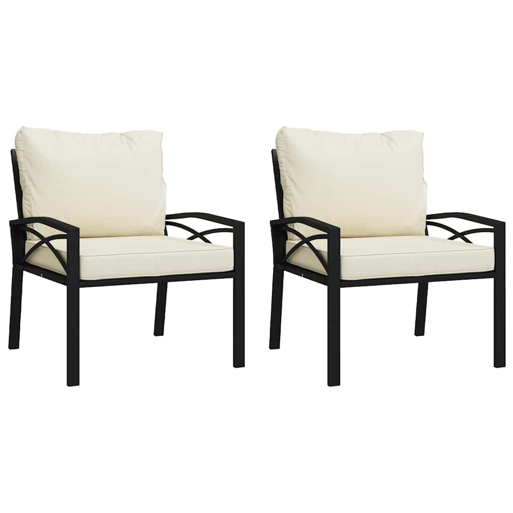 VidaXL Tuinstoelen 2 st Zandkleurig - 35% Korting!