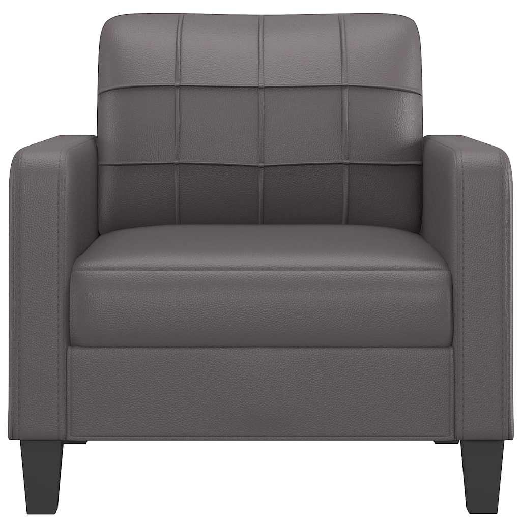 VidaXL Fauteuil Grijs Kunstleer - 47% Korting! (Beschadigde Verpakking)