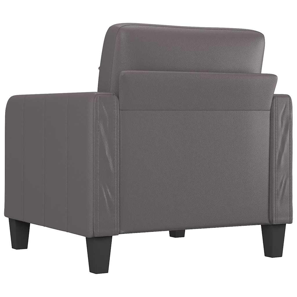 VidaXL Fauteuil Grijs Kunstleer - 47% Korting! (Beschadigde Verpakking)