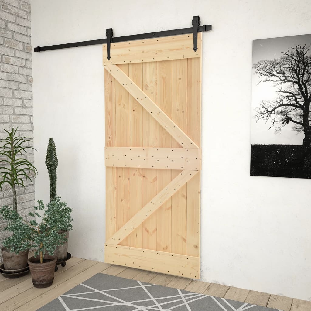 Grenen Deur 90x210cm - Massief Hout - 45% Korting!