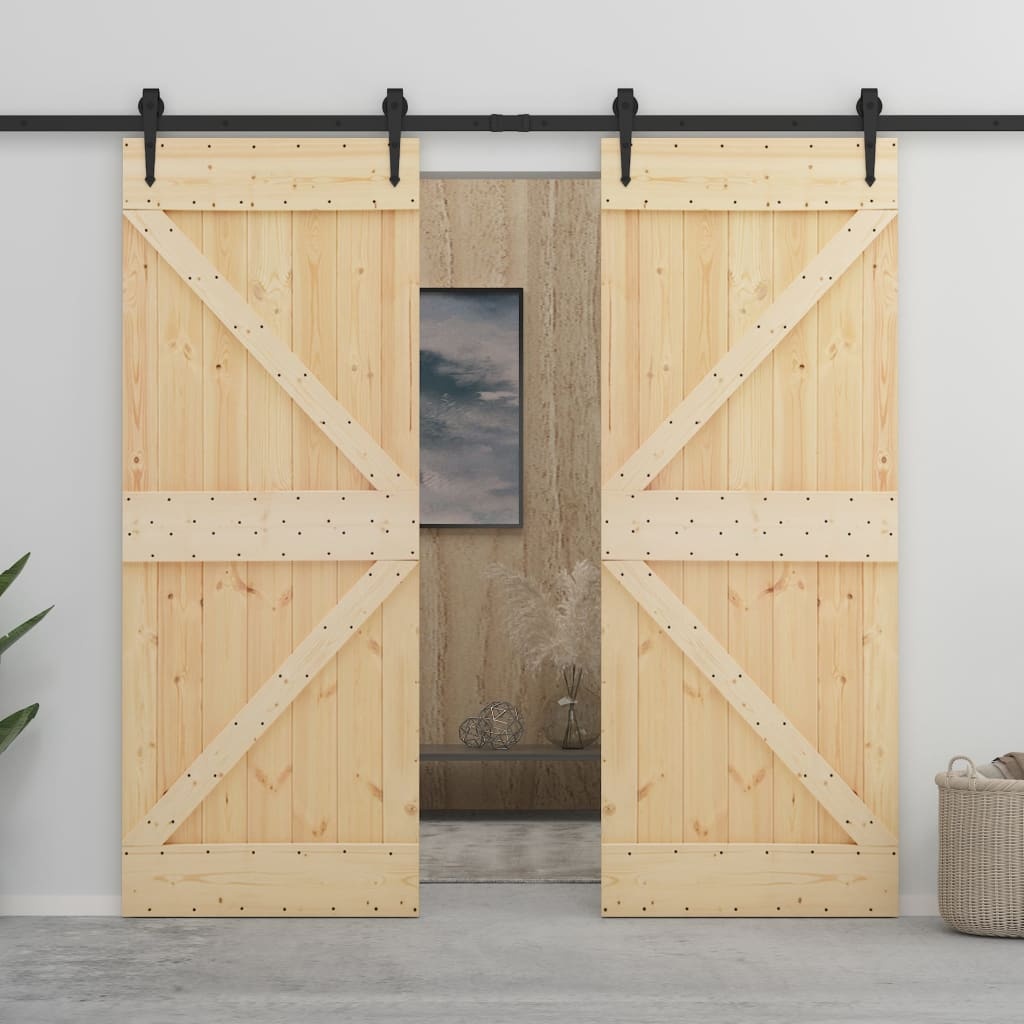 Grenen Deur 90x210cm - Massief Hout - 45% Korting!