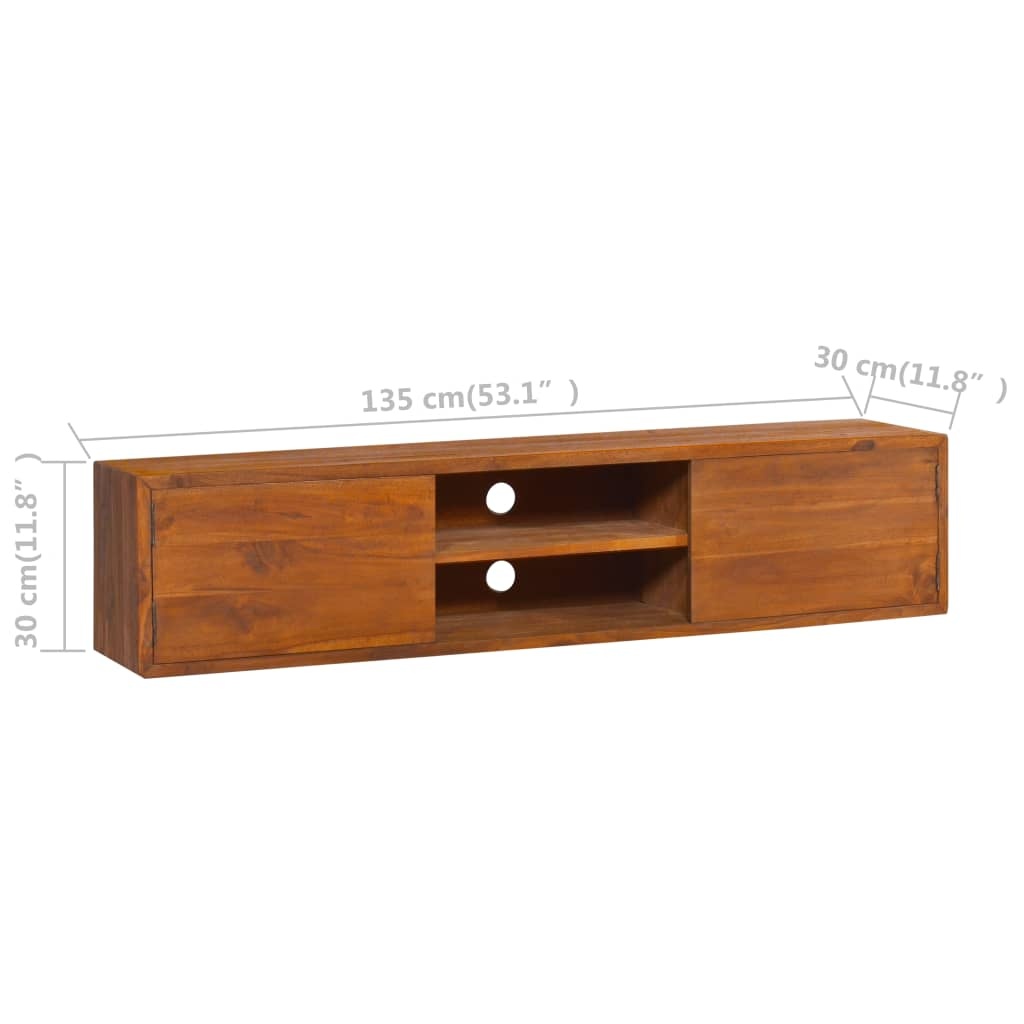 vidaXL TV Meubel Teakhout 135cm - 35% Korting!